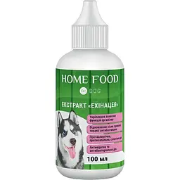 Харчова добавка для собак Home Food Ехінацея для укріплення захисних функцій організму 100 мл