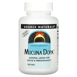 Інші екстракти Mucuna Dopa 100 mg 60 caps Source Naturals vit0005874