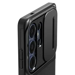 Чохол із захистом камери Spigen Optik Armor Black для Samsung Galaxy S25 Ultra (ACS08969) - мініатюра 7