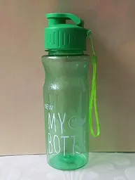 Пляшка для води та напоїв My Bottle 600 мл дорожня пластикова Зелена - мініатюра 4