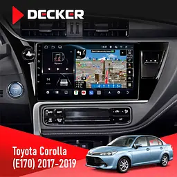 Штатна магнітола Toyota Corolla (E170) 2017-2019 Decker D10-011 4x64, DSP, 4G, 360 Decker (НФ-00009230)