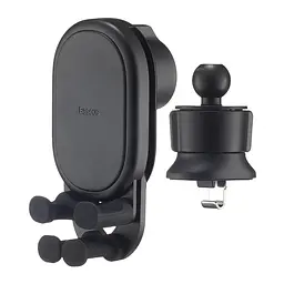 Холдер Baseus Stable Gravitational Car Mount Air Air Vent Version Чорний - мініатюра 3