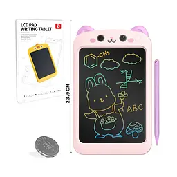 LCD планшет для малювання 8,5" кольоровий з кнопкою стирання 15×24,5×1,5 см (YBY321-5)