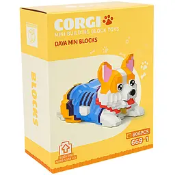 Конструктор Daya Mini Blocks Коргі 806 деталей, міні блоки, фігурка собаки коргі, подарунок для дітей від 8 років - мініатюра 8