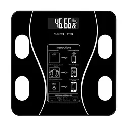 Ваги на підлогу розумні RIAS A-8003 Bluetooth до 180 кг Black (3_01548)