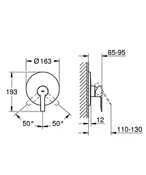 Змішувач для душу 19296001 Grohe Lineare 19296001, Хром - мініатюра 2