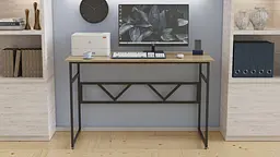 Комп'ютерний стіл Ferrum-decor Райан 75x120x60 чорний ДСП Дуб Сонома 16мм (FRD-103682) - мініатюра 4