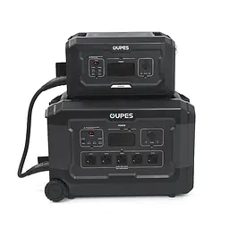 Портативний джерело живлення OUPES S3+S2, LiFePO4, 3600W, PEAK 7000W, 5120Wh, 3500 циклів, MPPT 2100 Вт, 5xAC190-250 В 16 А, 4xUSB-A -18 Вт, 2xUSB-C - 100 Вт, Anderson 12 В 30 А, IP21, 642*305*438 мм, 37,8 кг - мініатюра 2