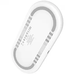 Бездротовий зарядний пристрій Hoco CW23 2in1 10W White - мініатюра 2