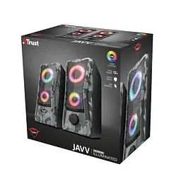 Комп'ютерні колонки Trust GXT 606 JAVV RGB 2.0 SNOW CAMO Black - мініатюра 3