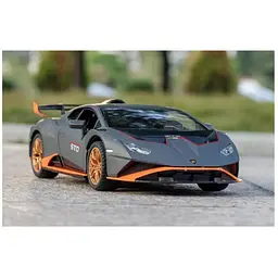 Колекційна металева модель автомобіля АвтоЕксперт Lamborghini Huracan STO з інерцією, світлом та звуком 1:24 - мініатюра 2