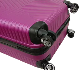 Середня валіза з АБС пластику 70L Polo темно-рожева GD sum0028678 - мініатюра 8