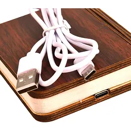Портативний світлодіодний нічник Supretto Книга бежевий (8700) - мініатюра 4