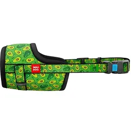 Намордник для собак Waudog Nylon Авокадо, пластиковий фастекс №2 (19-26 см) (5367)
