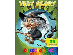 Розфарбовка Джамбі А4 18 кол малюнків. Very Scary