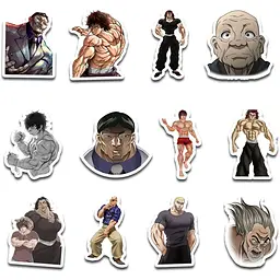 Стікерпак набір наклейок G-Toys Baki the Grappler 45 шт. (SP BG 01) - мініатюра 3