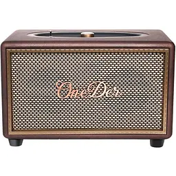 Портативна колонка OneDer D6 BT/TF/USB/AUX 40 Вт Brown
