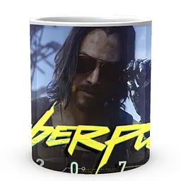Кухоль GeekLand Cyberpunk 2077 Кіберпанк 2077 Johnny Silverhand Джонні Сільверхенд CY 02.573 330 мл білий - мініатюра 2