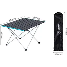 Розкладний стіл Naturehike NH19Z008-Z L Black [145994] - мініатюра 5