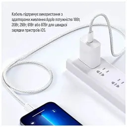 Дата кабель USB-C to Lightning 1.0m 27W grey ColorWay (CW-CBPDCL061-GR) - мініатюра 11