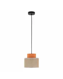 Підвісний світильник, люстра Tk Lighting 3255 Duo Juta E27 1x15W IP20 Бежевий