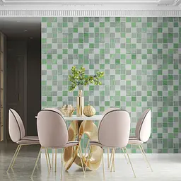Панель стінова Sticker Wall 3D 700х700х4мм Мозаїка зелена SW-00002010 - мініатюра 5