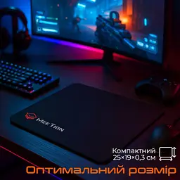 Килимок для мишки Meetion PD015 Black (MT-PD015-A) - мініатюра 6