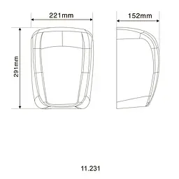 Сушарка для рук HOTEC 11.231 ABS White - мініатюра 5