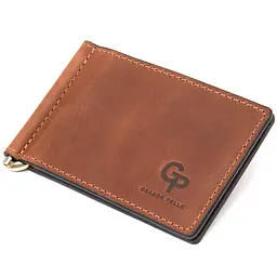 Чоловічий шкіряний зажим для грошей GRANDE PELLE 12х8х0,7 см acs0018633
