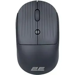 Миша бездротова 2E MF218 Silent чорний bluetooth / 2.4GHz USB оптична 800/1200/1600 dpi 4 кнопки до 10 м 1хАА (2E-MF218WBK)