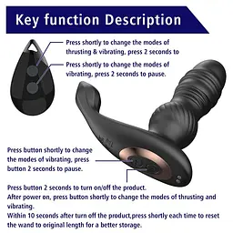 Массажер простаты Erospace Men’s Play Thrusting Prostate Massager B4 - миниатюра 6