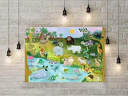 Гра навчальна з багаторазовими наклейками ZOO Абетка (укр.) (КП-005) KP-005 - мініатюра 2