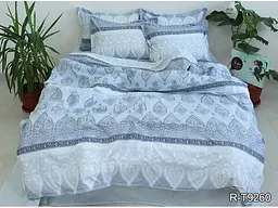 Комплект постільної білизни з компаньйоном (R-T9260) Євро TAG tekstil pbe0036955 - мініатюра 2
