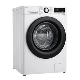 Пральна машина LG фронтальна, 8,5 кг, 1200, A+++, 48см, дисплей, пара, інвертор, білий (F2V3GS6WW) - мініатюра 2