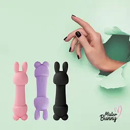 Вібратор для клітора FeelzToys Mister Bunny 13.5 см фіолетовий - мініатюра 6