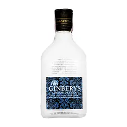 Джин Ginbery's London Dry Gin, 37,5%, 0,2 л (746866)