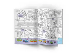 Книга Віммельбух-розмальовка. Транспорт 3290 shop (9786175473290) - мініатюра 2