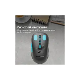 Мишка Promate Samo Wireless/Bluetooth Black (samo.black) - мініатюра 5