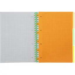 Зошит на пружині Buromax Neon А4 (210x297) 120 аркушів 3 PVC зелений (BM.24349911-04) - мініатюра 5