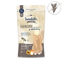 Ласощі Bosch Petfood Sanabelle хрусткі для котів, курка/молоко, 55 г
