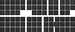 Набір кейкапів Hator OMA Profile PBT Keycap Set Black (HTS502)