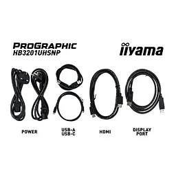 Монітор Iiyama 31.5" HB3201UHSNP-B1 UHD IPS 60Hz (HB3201UHSNP-B1) - мініатюра 7