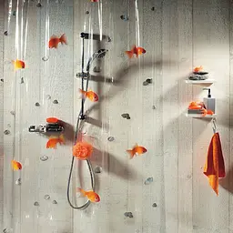 Шторка для ванної прозора вінілова GOLDFISH (10.00097) - мініатюра 2