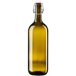 Пляшка для вина Mazhura Burgundi Bordolesa з бугельним корком 1.5 л S зелена (mz727754)