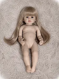 Реалістична Кукла Реборн 55 см повністю вінілова Doll Reborn Baby К0100307 - мініатюра 6