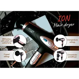 Фен Adler AD 2248 Black [130058] - мініатюра 10