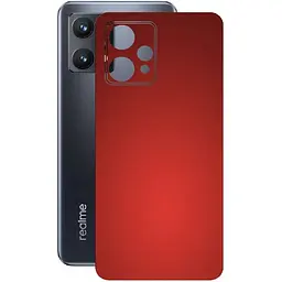 Защитная пленка StatusSKIN для Realme 9 Корпус Винил красная матовая