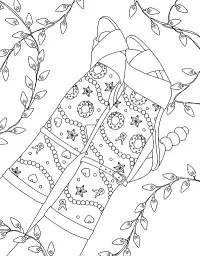 Розмальовка #Girls#Fashion#Christmas - мініатюра 3