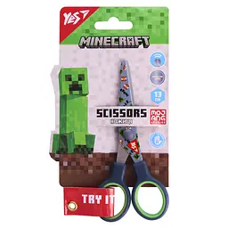 Ножиці дит. Yes 480470 Minecraft 13см з принтом на лезі