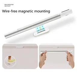 Сенсорний світильник LED з датчиком руху MZ-L2902 Pro (29*27*380mm) White - мініатюра 4